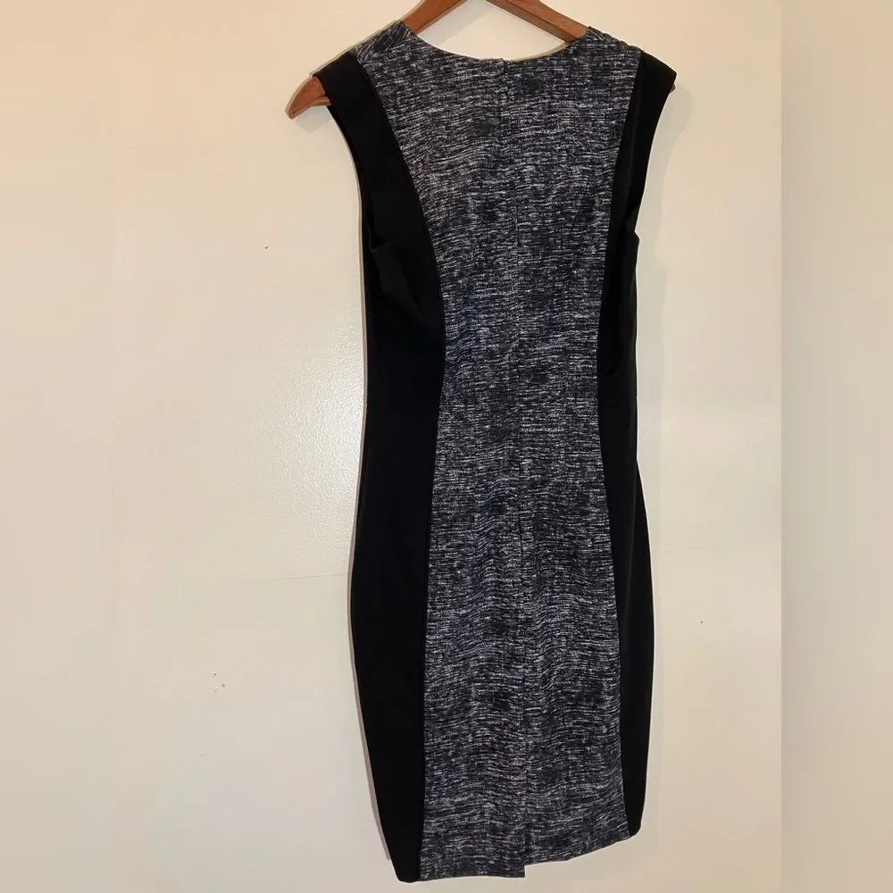 H&M sleeveless, mini dress, black/gray, size 4, excellent condition - Picture 4 of 4